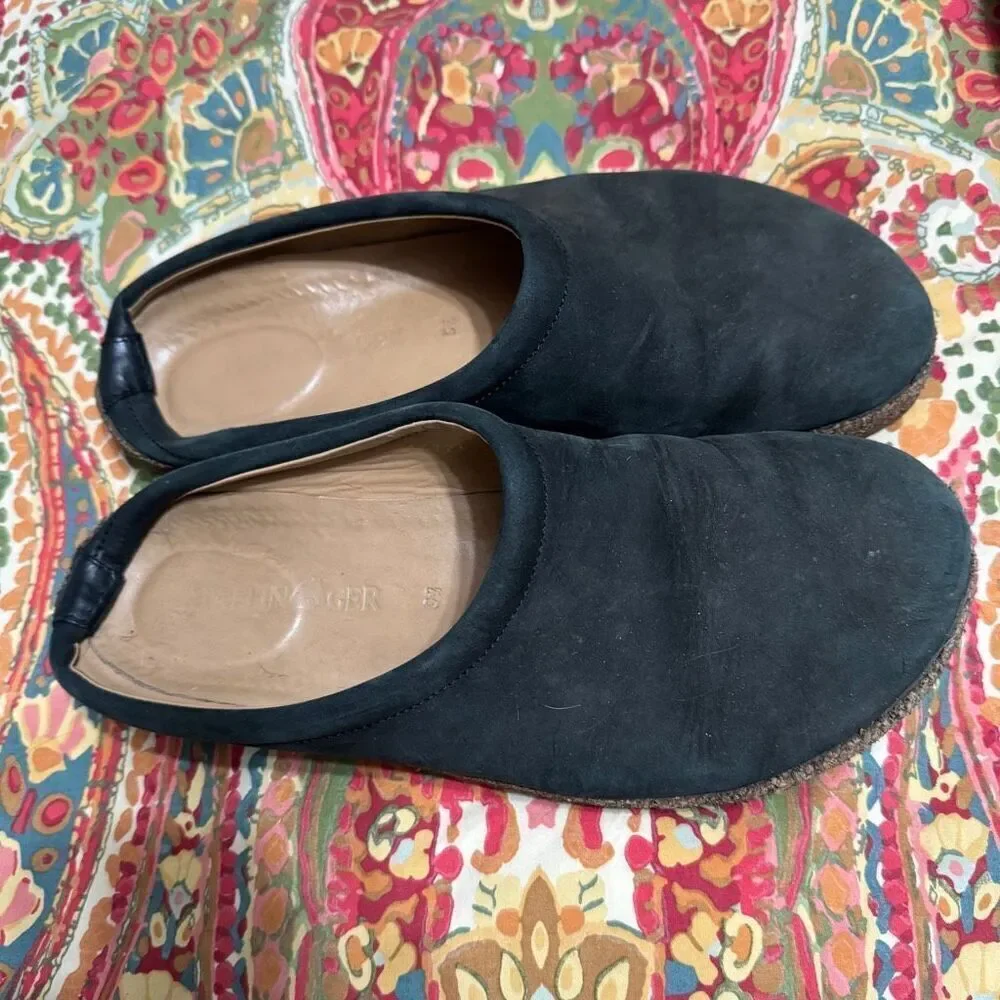 Haflinger forest green suede clog men’s size 45